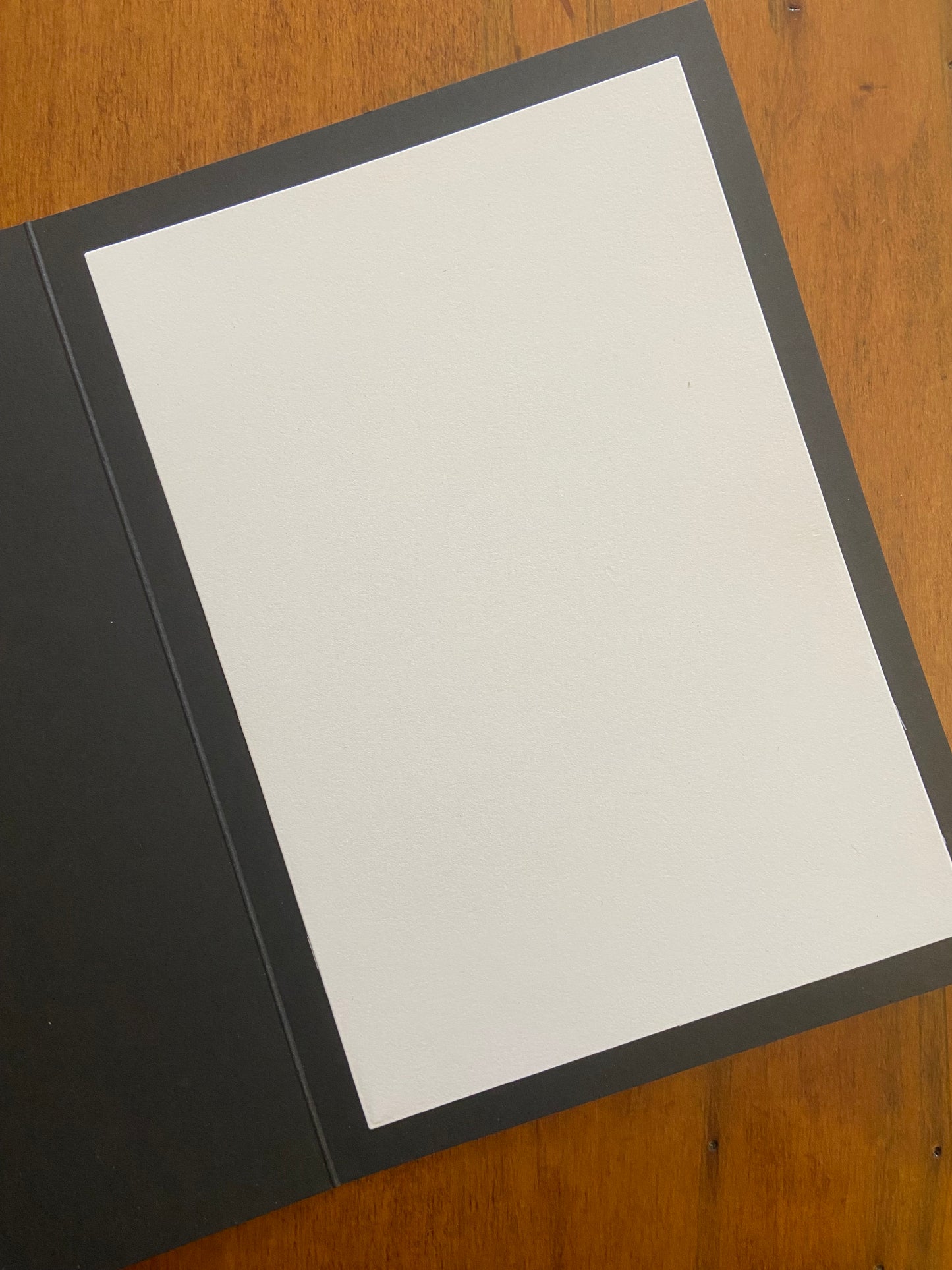 Handmade Birthday Card |Black and Silver Metallic Floral Embossed