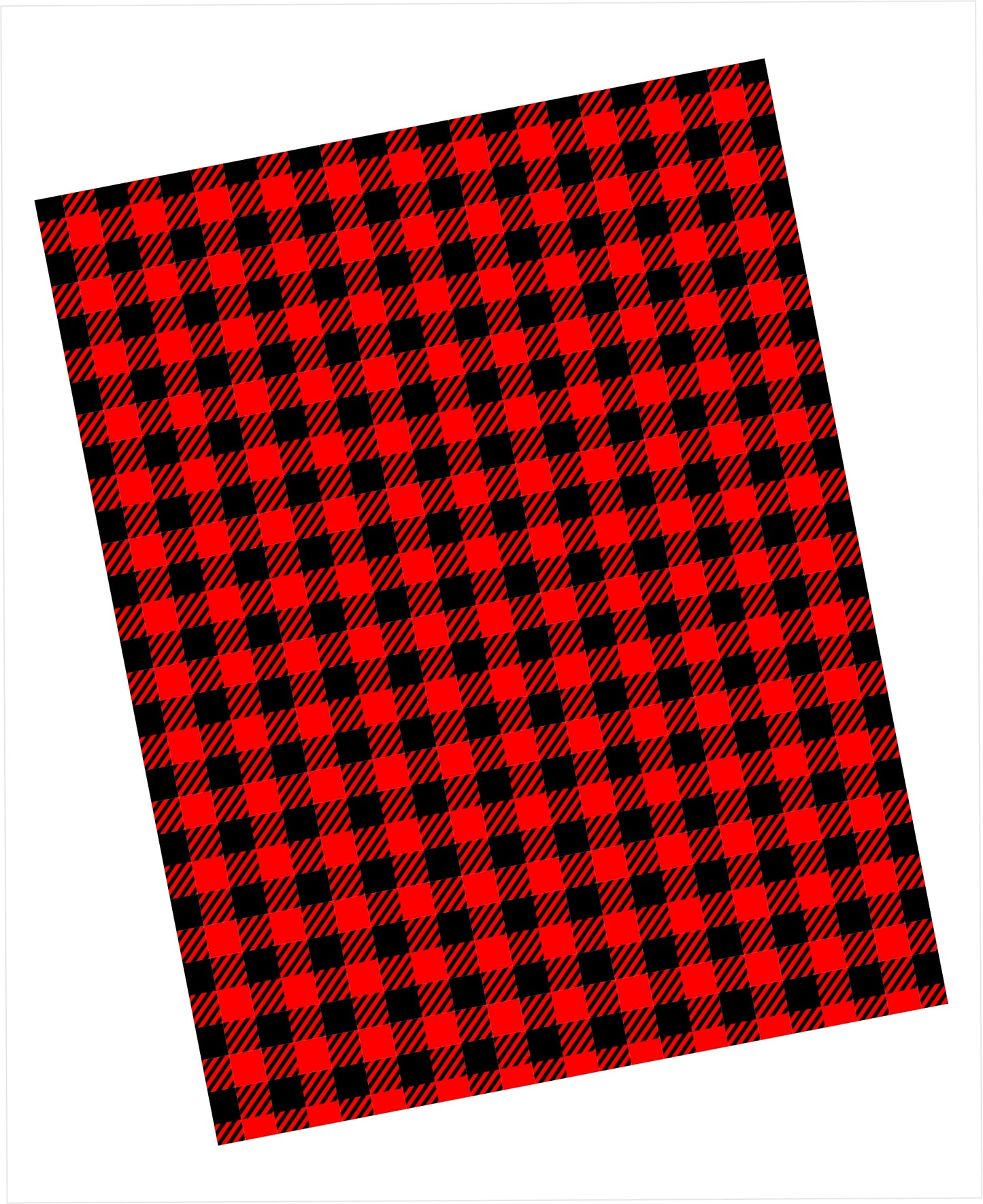 Red and black buffalo check plaid pattern