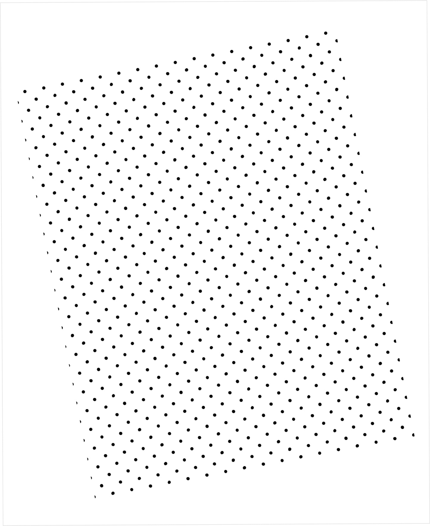 Tiny black swiss dots pattern on white