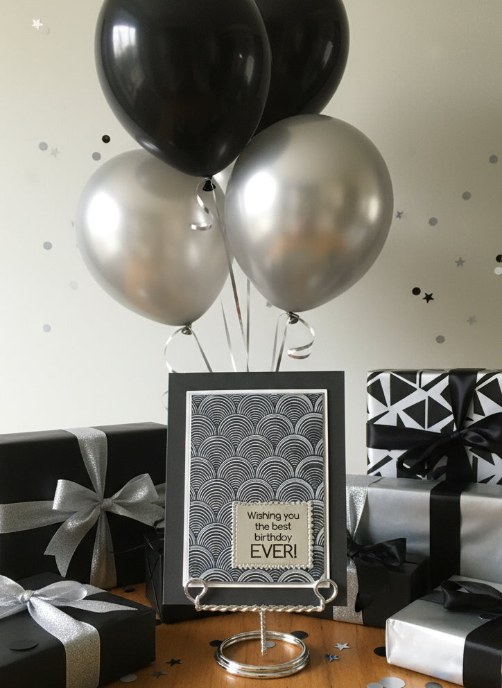 Handcrafted Bold Geometric Sunrise Card | Unique Graphic Birthday Design