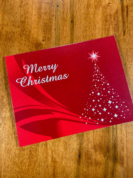 Starlight Christmas Tree Holiday Card - Premium Printed Greeting Card