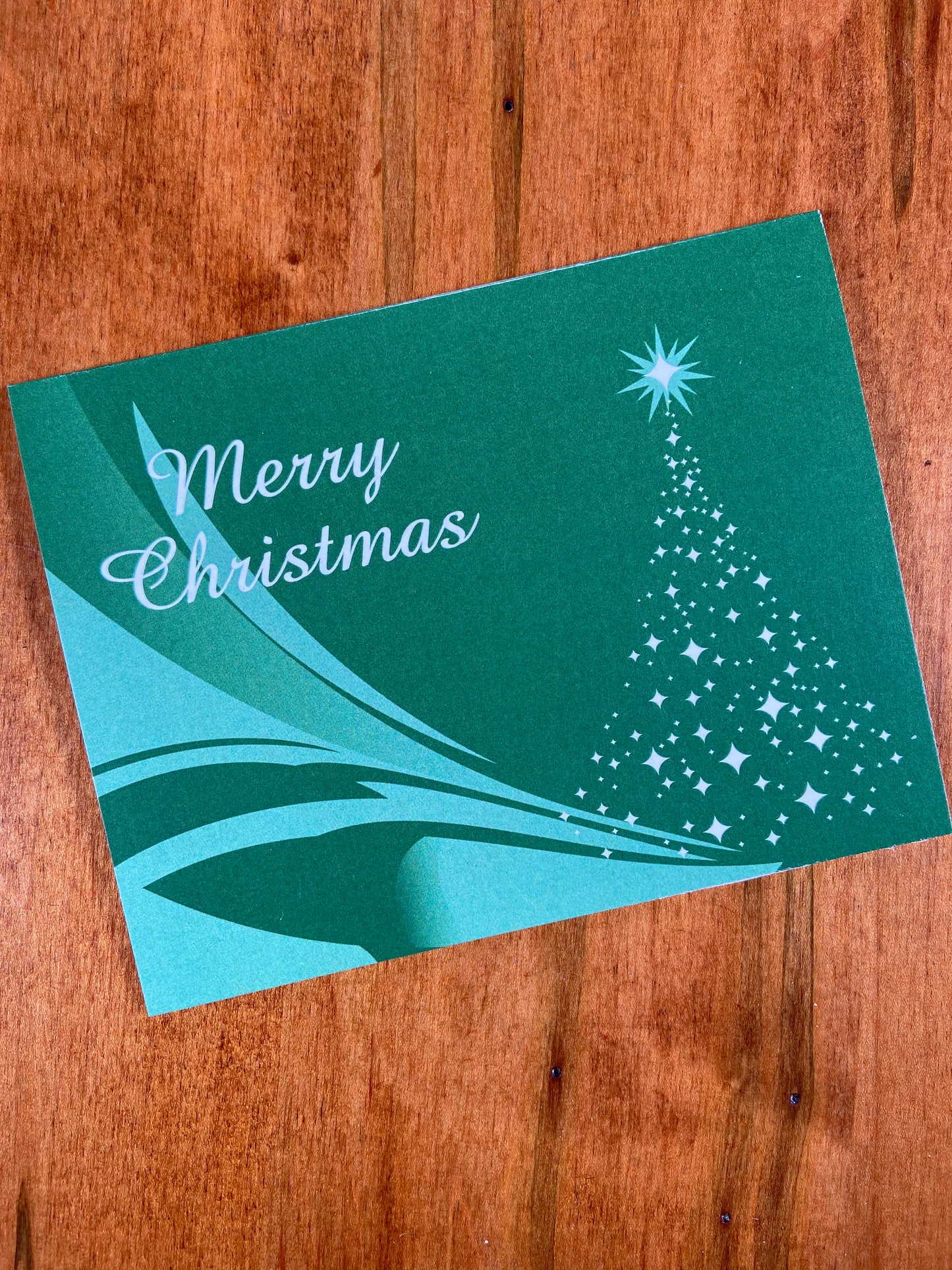 Starlight Christmas Tree Holiday Card - Premium Printed Greeting Card