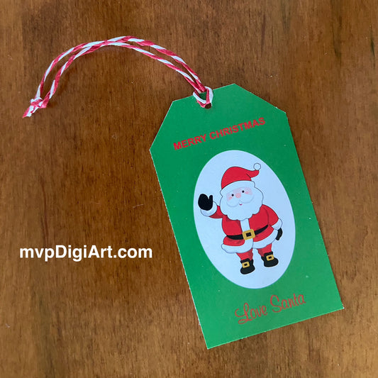 Love Santa Gift Tag