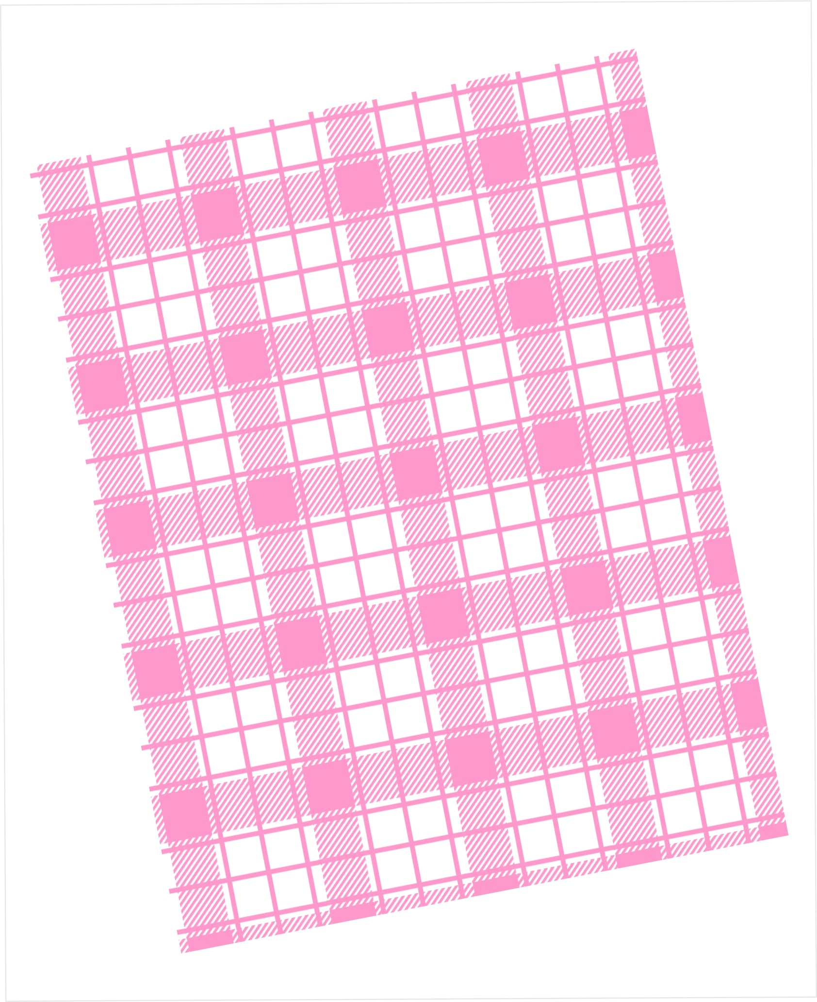 Basic plaid in pink and white