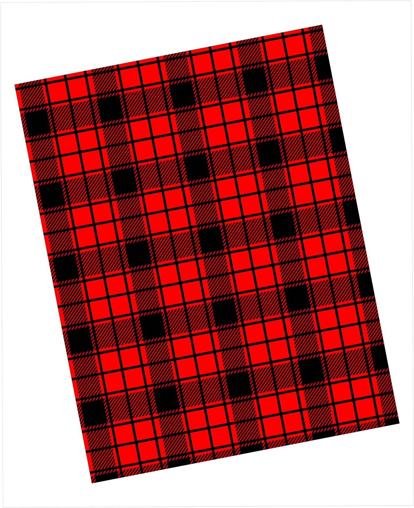 Basic plaid in red and black