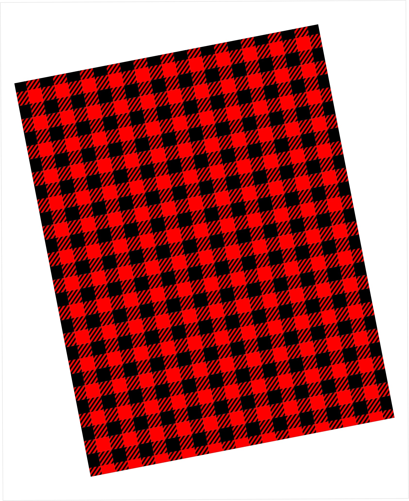 Red and black buffalo check plaid pattern