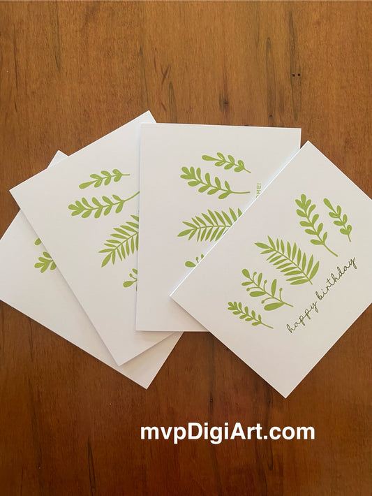 Handmade All & Any Occasion Multi Pack Card Set | Mixed Foliage