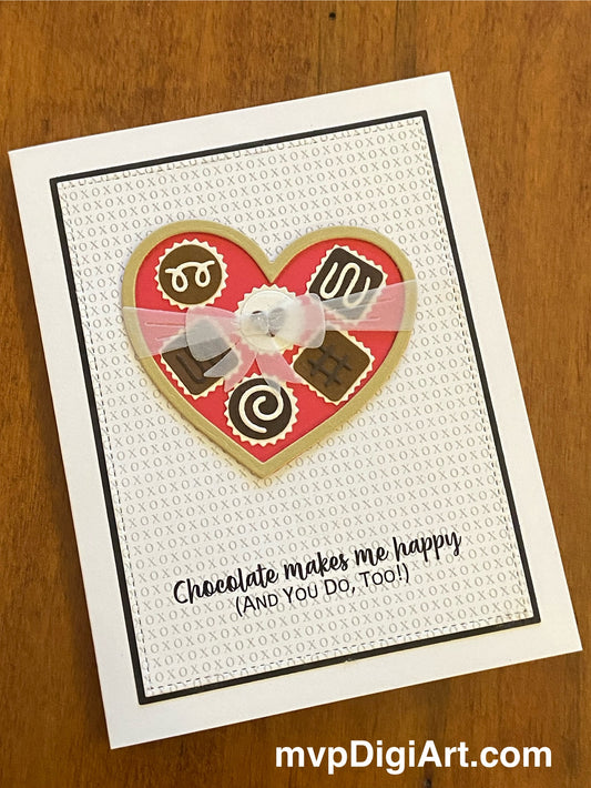 Box of Chocolates - Handcrafted Love Card