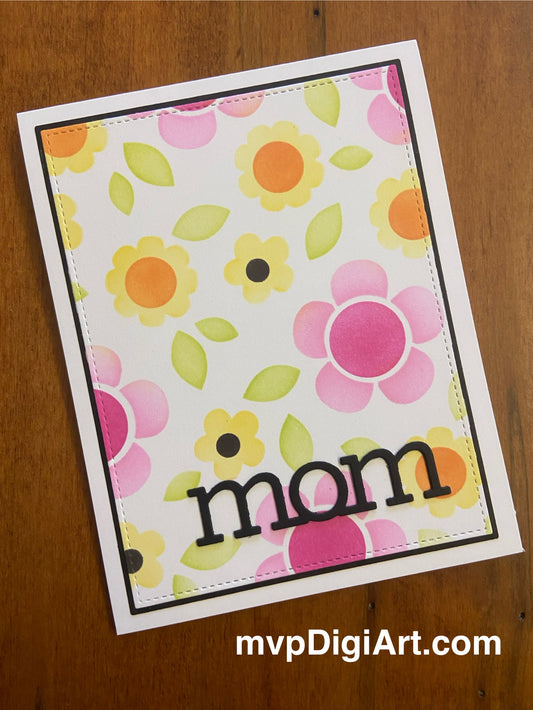 Handmade Mom Card | Groovy Floral