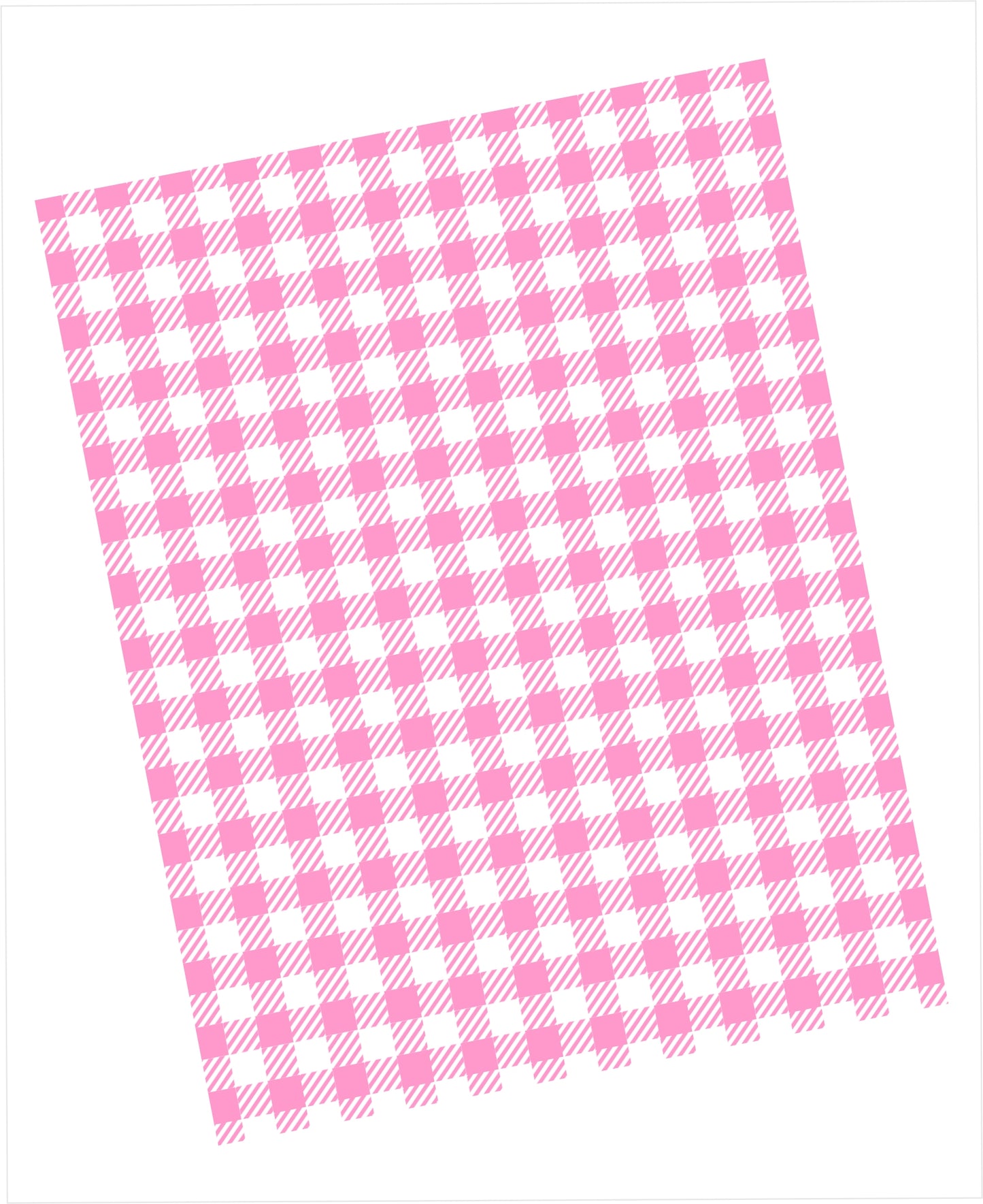 Pink and white buffalo check pattern