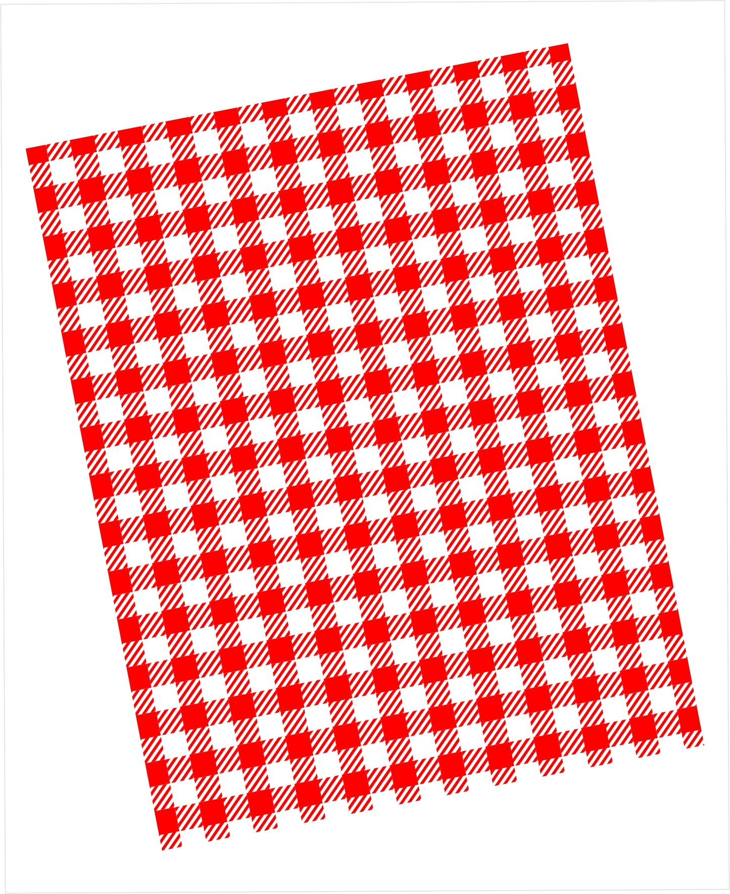 Red and white buffalo check pattern