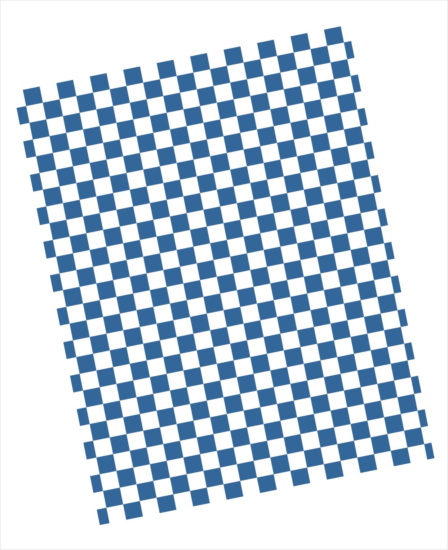 Desert blue and white checkered pattern