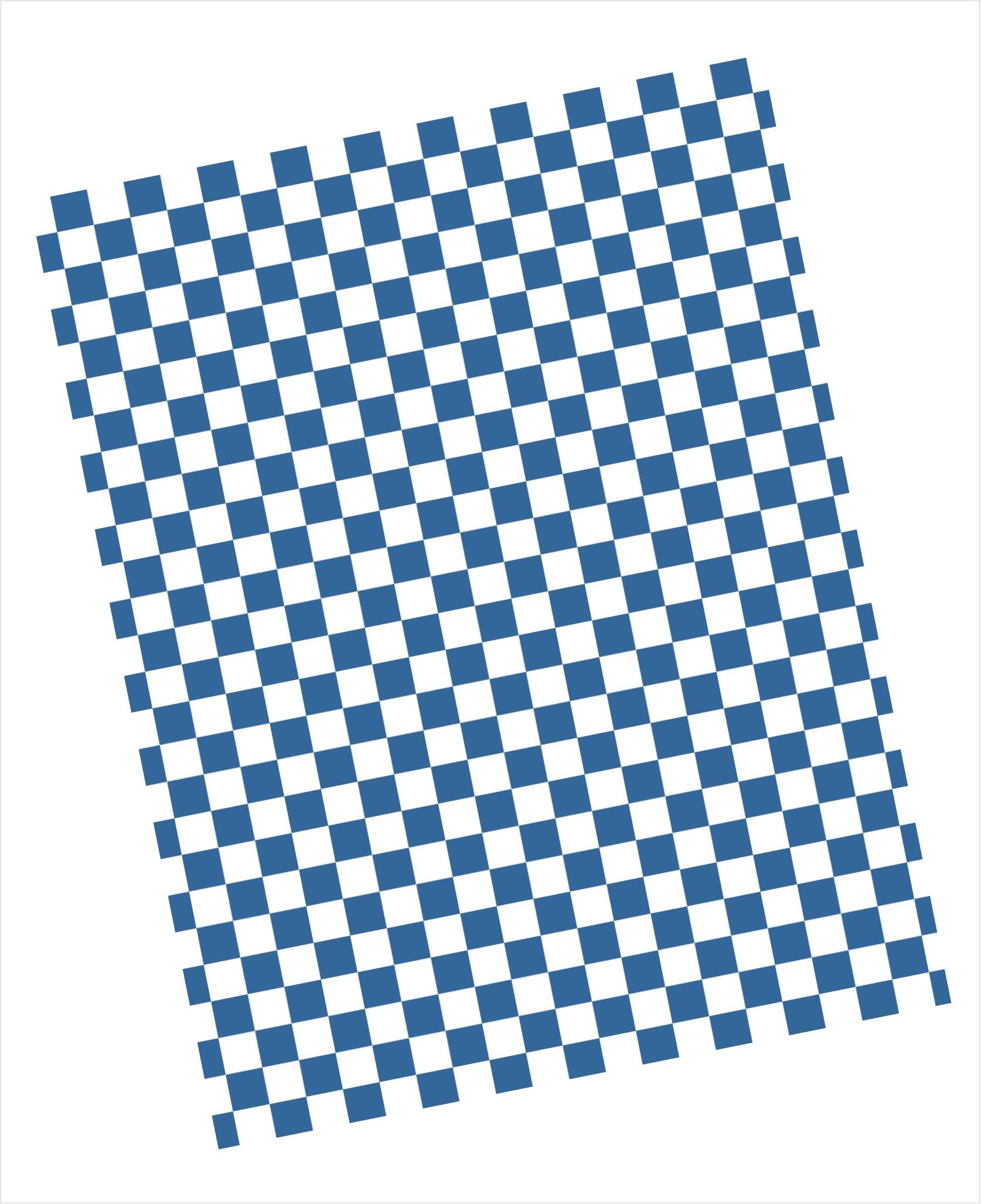 Desert blue and white checkered pattern