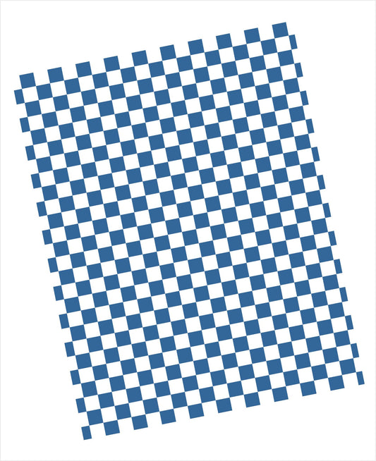 Cardstock with desert blue and white checkered pattern