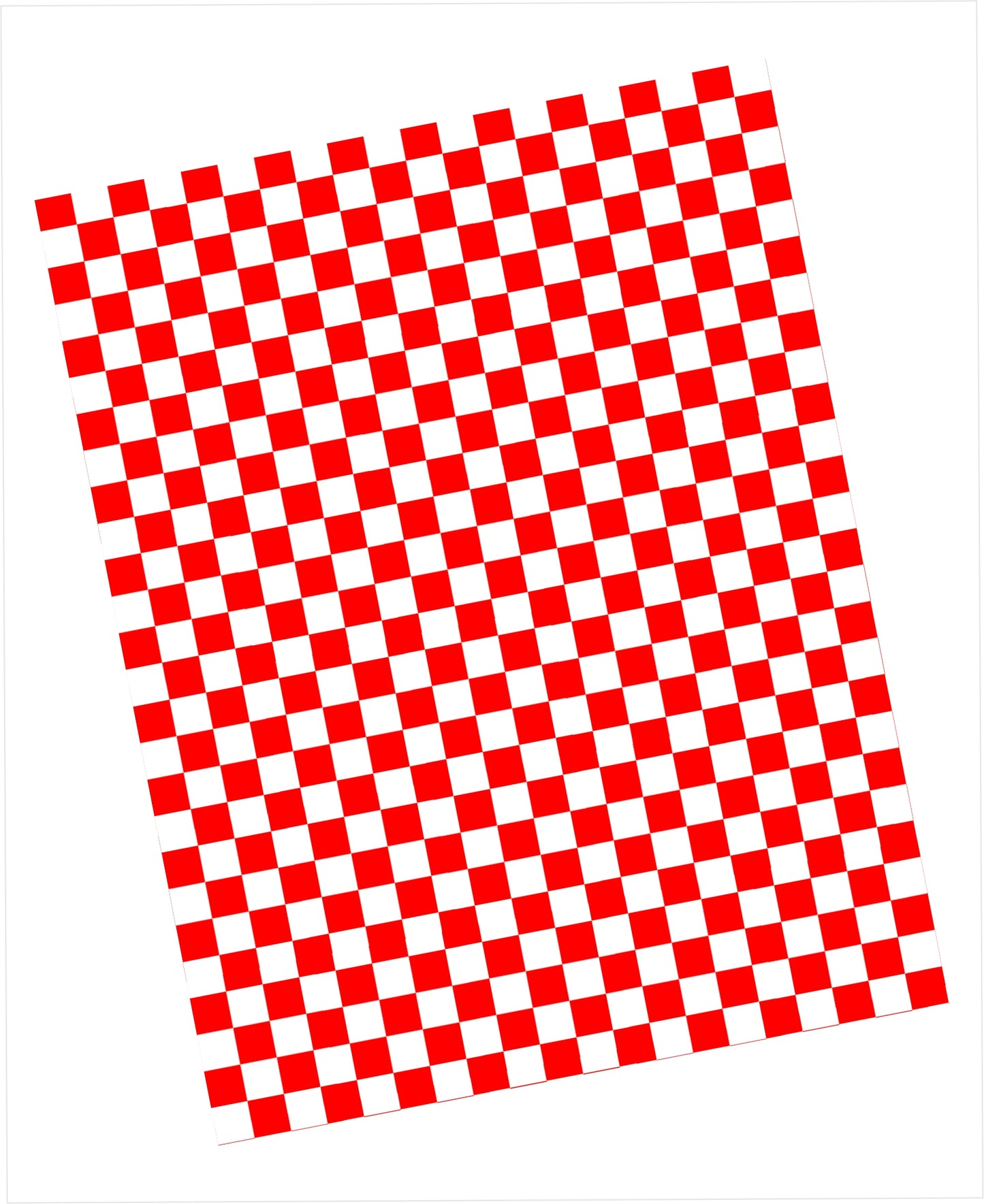 Red and white checkered pattern