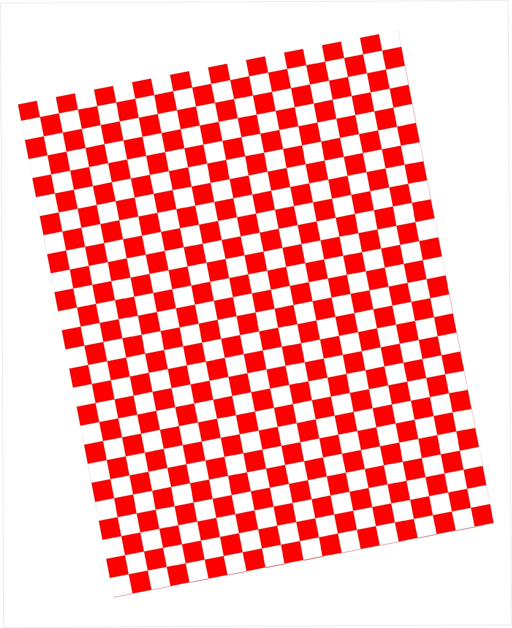 Red and white checkered pattern