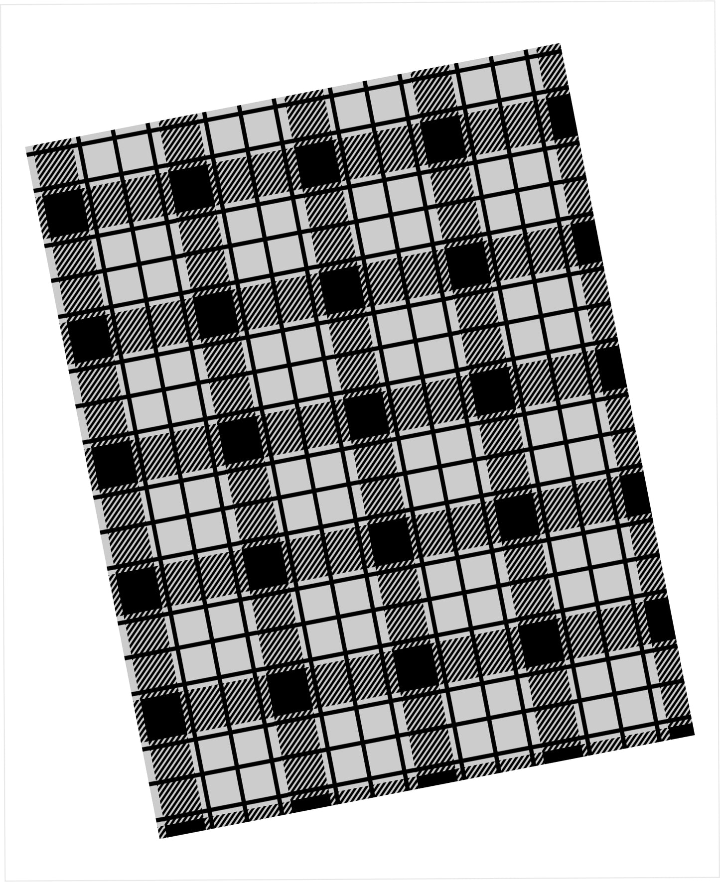 Light grey and black classic plaid pattern