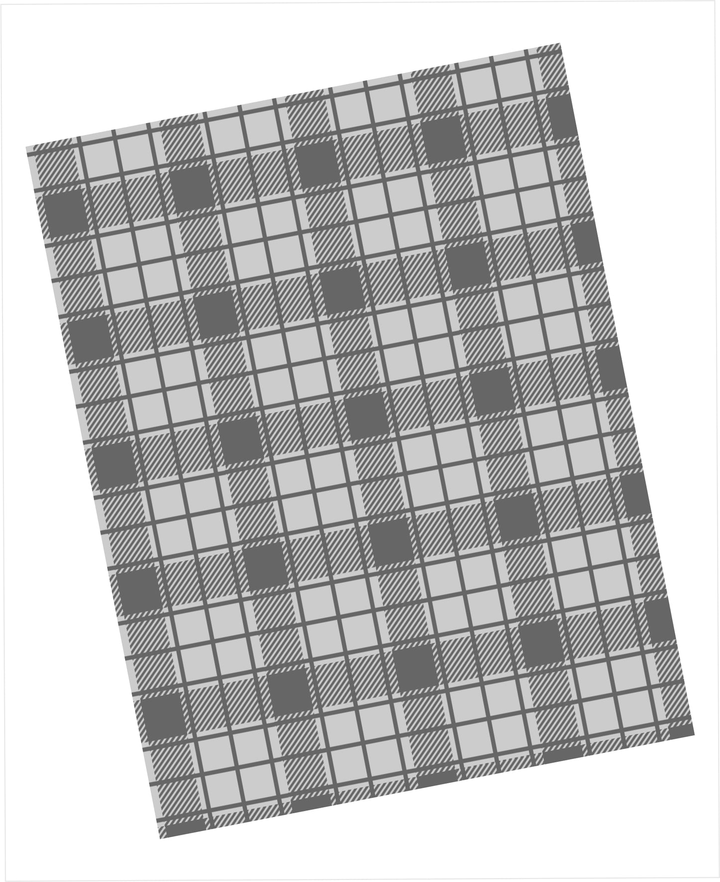Medium grey and light grey classic plaid pattern