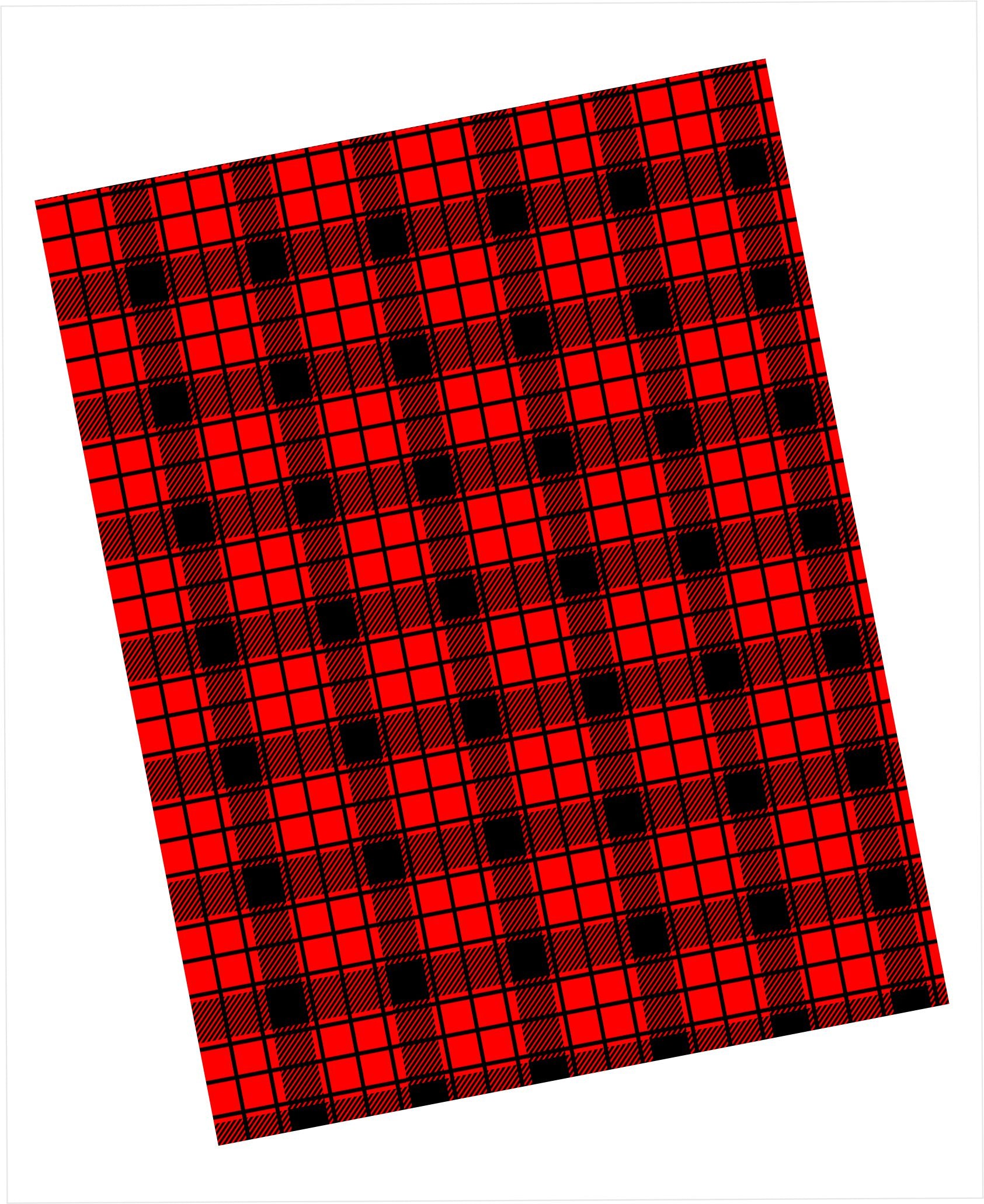 Cardstock with red and black classic plaid pattern
