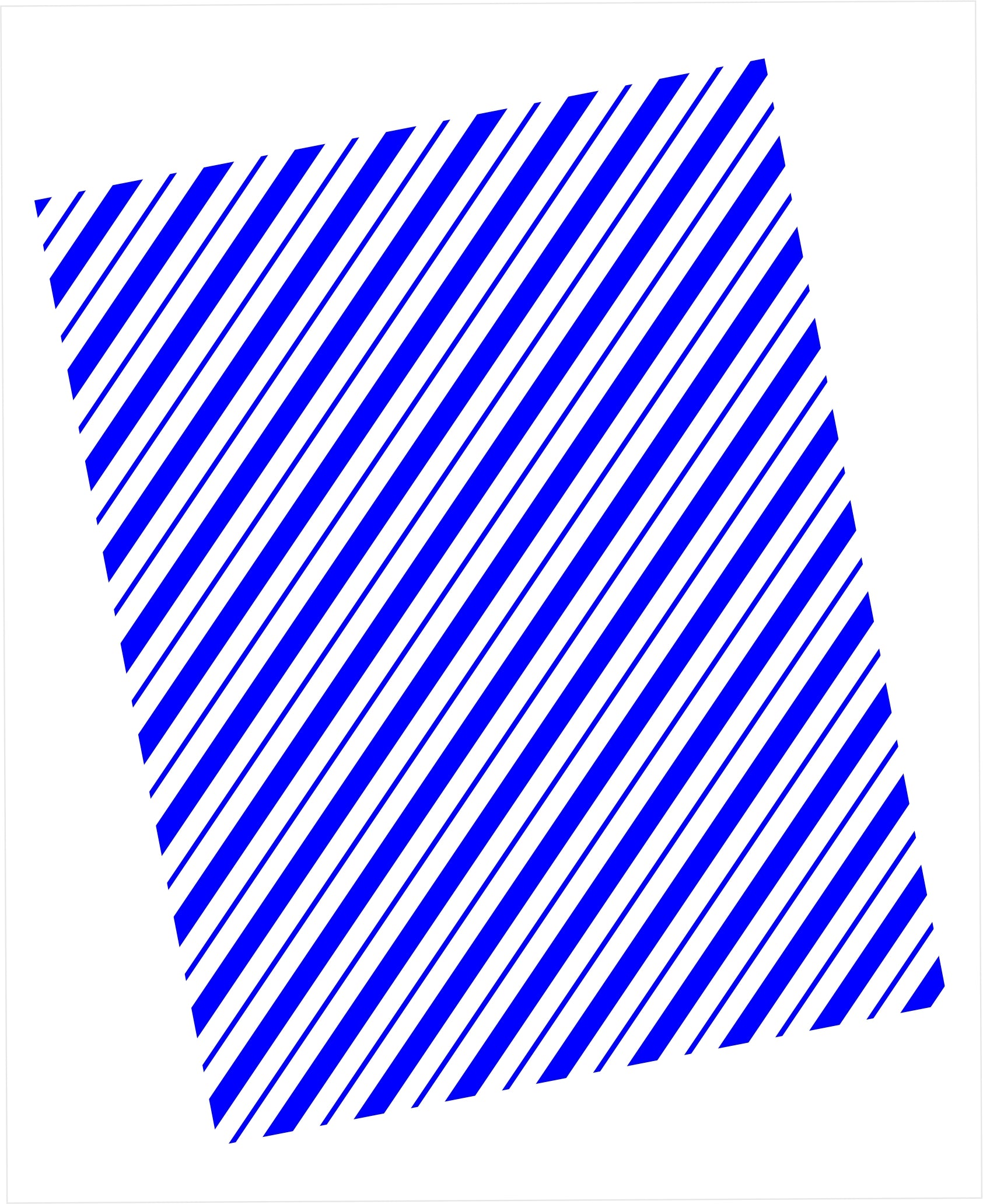 Blue and white diagonal striped pattern