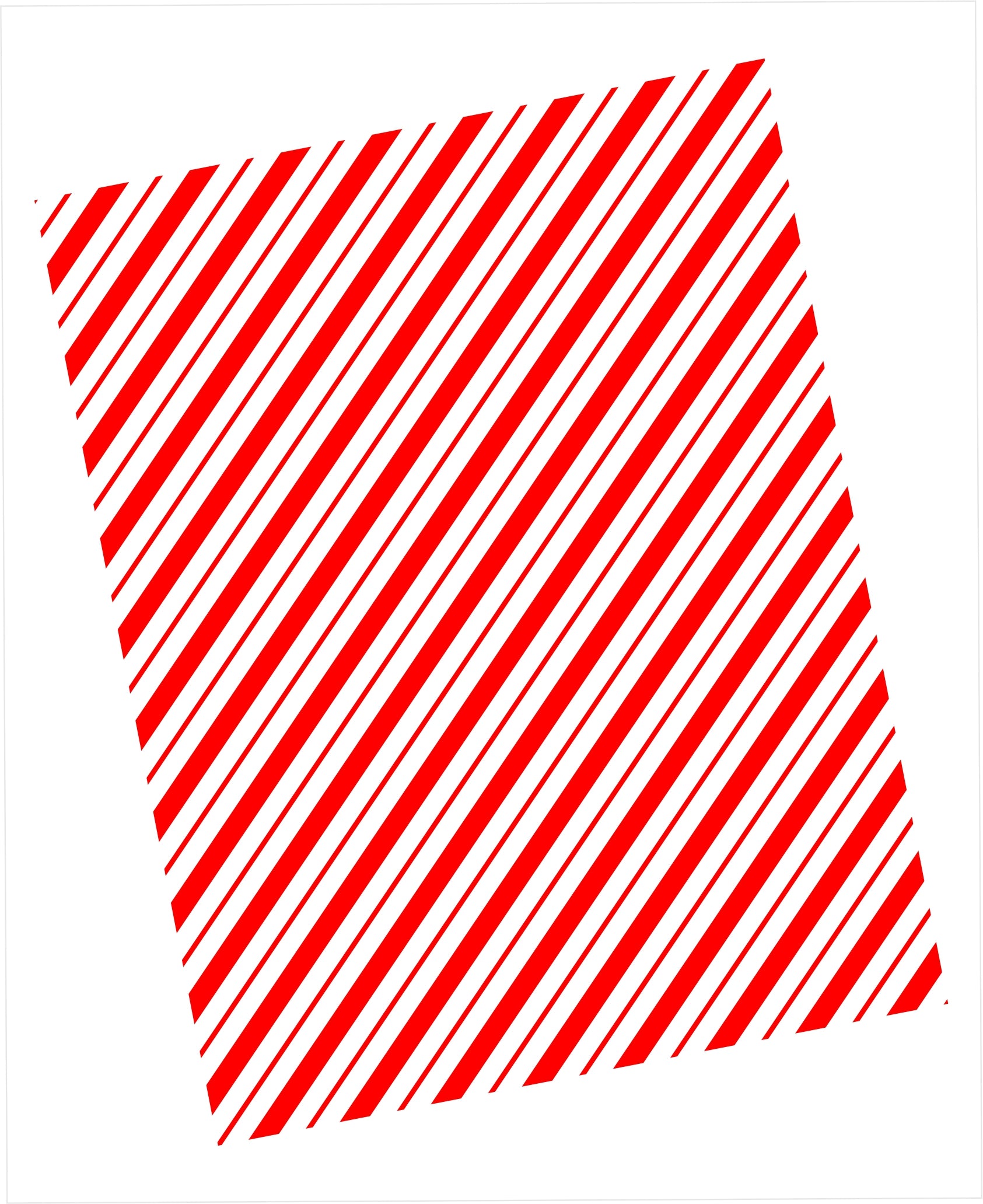 Cardstock with red and white diagonal striped pattern