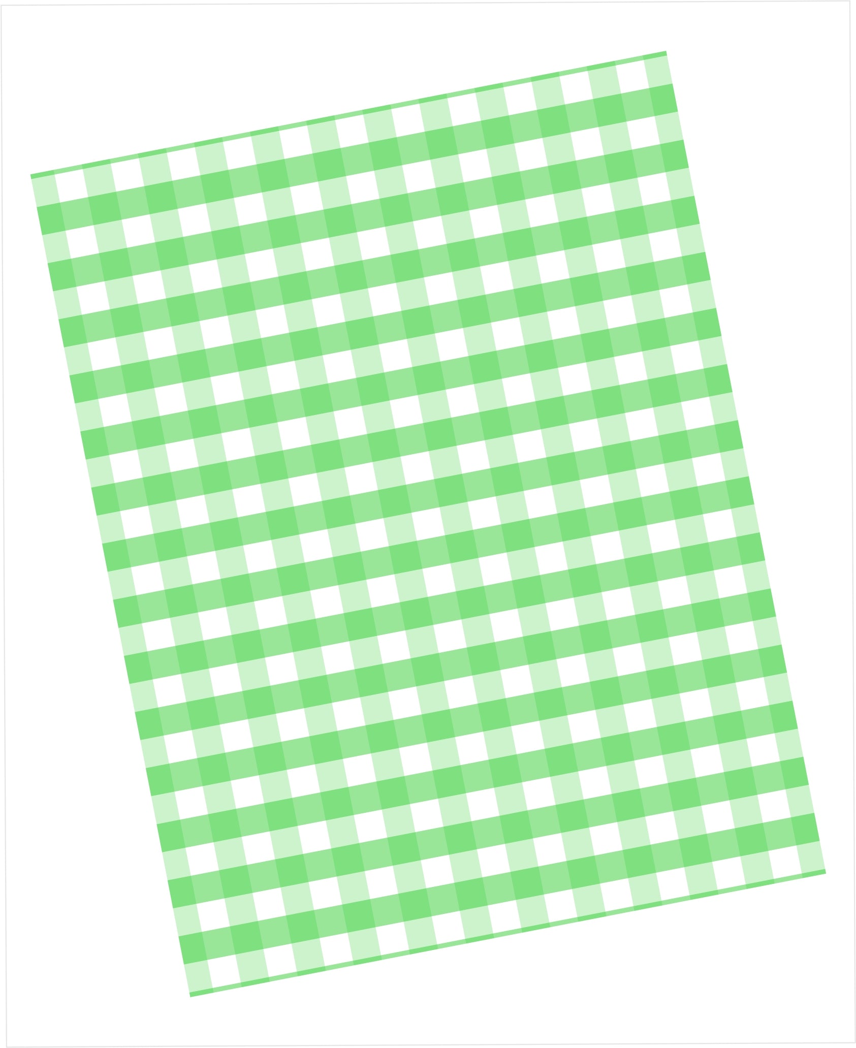 Green and white gingham pattern