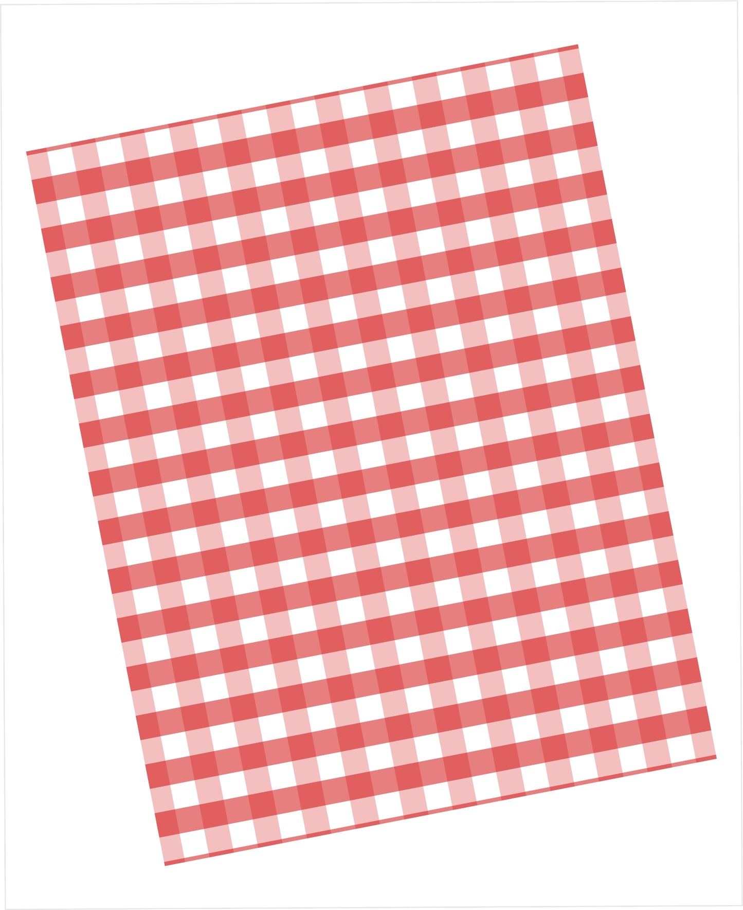 Red and white gingham pattern