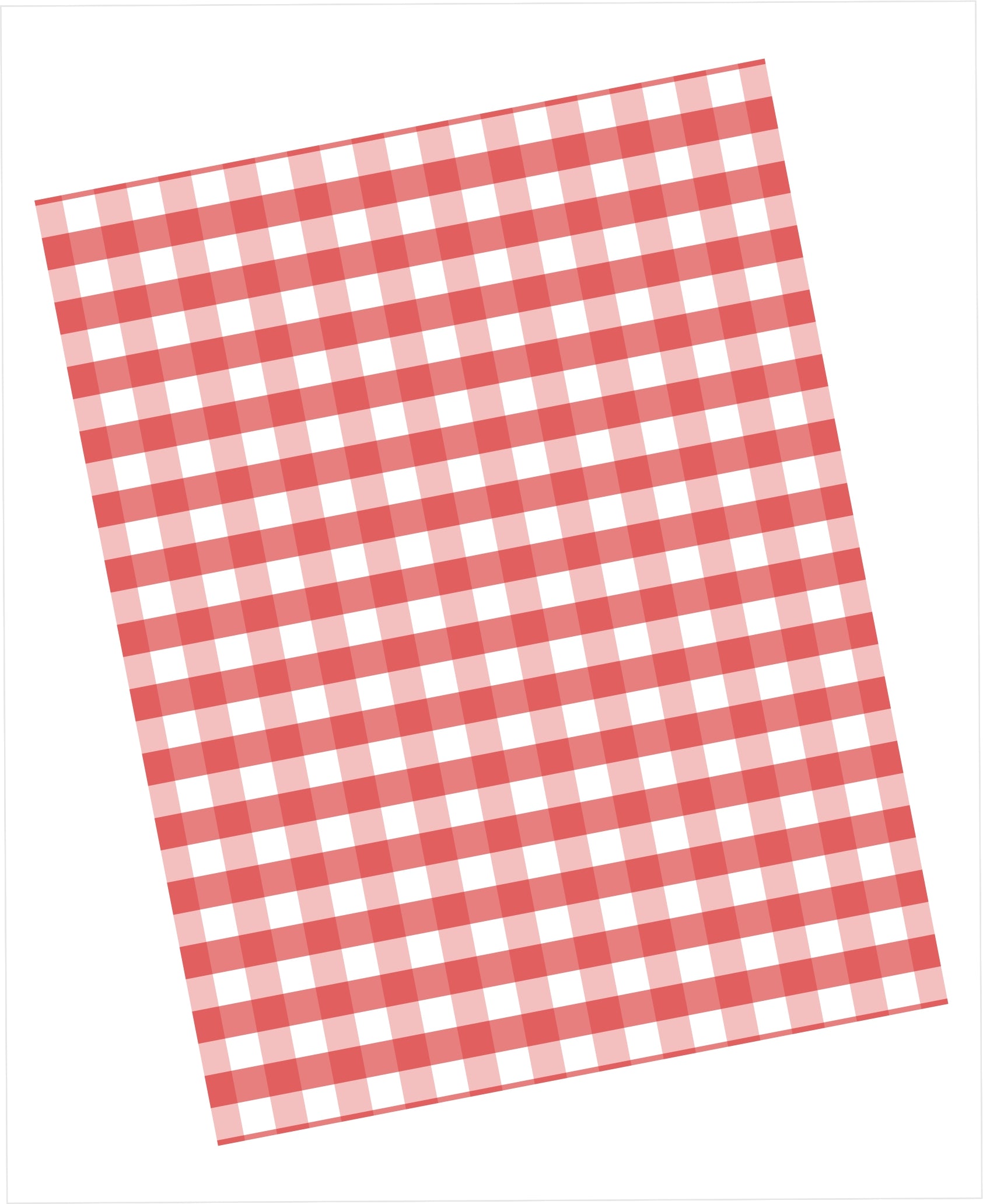 Red and white gingham pattern