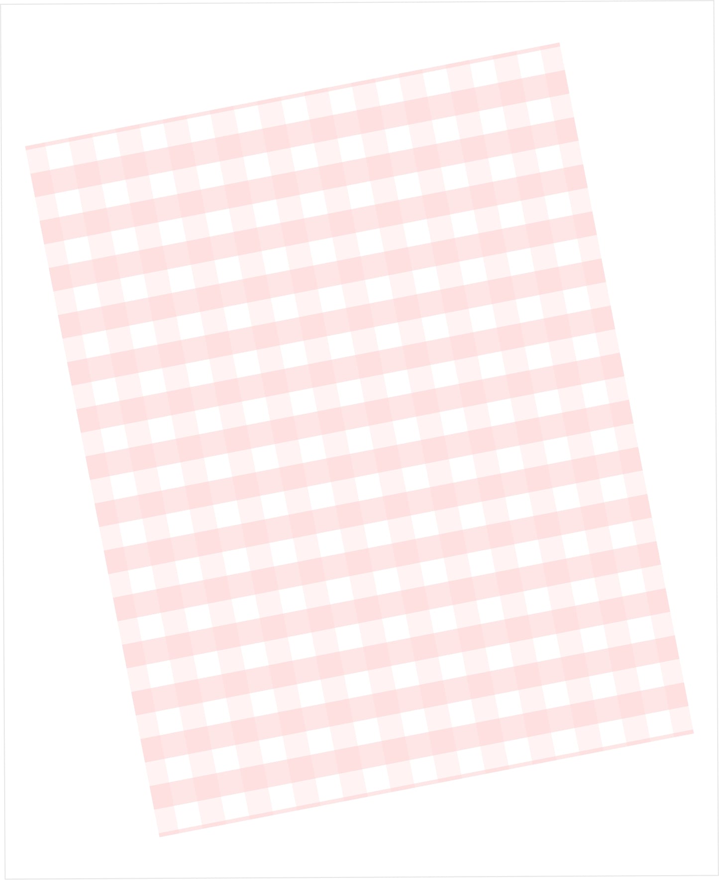 Soft pink and white gingham pattern