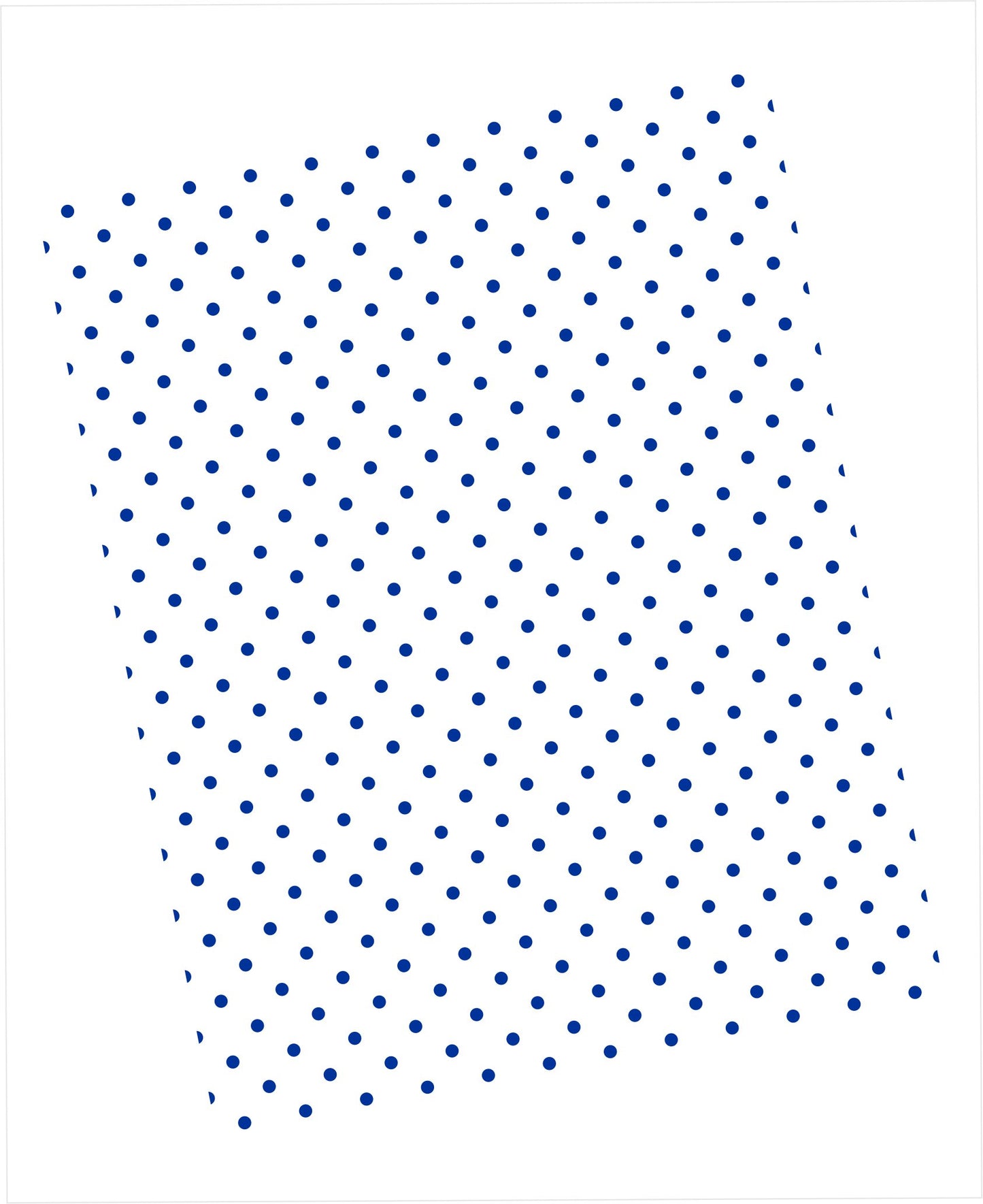 Cardstock with classic blue swiss dots pattern on white
