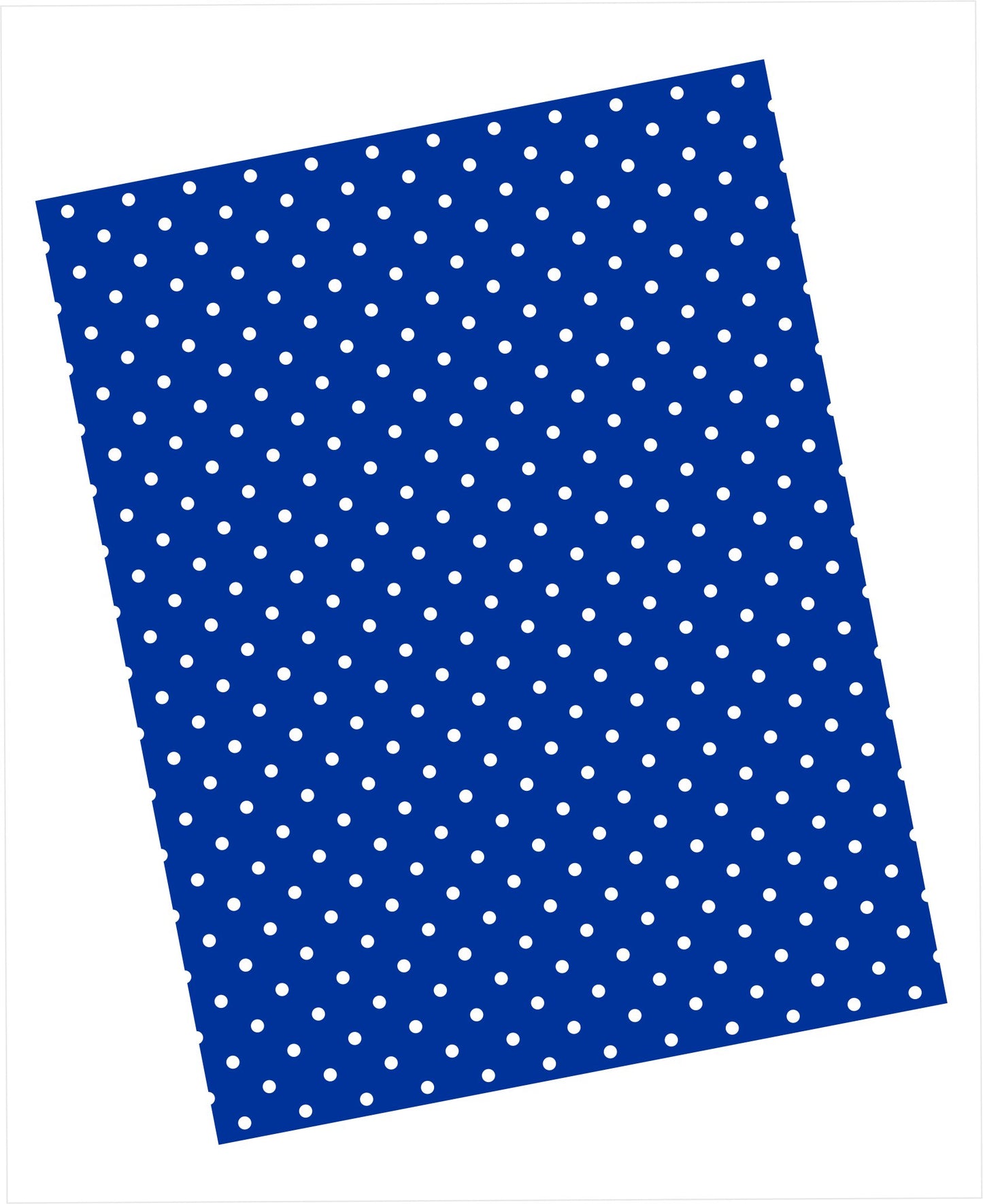 Cardstock with white swiss dots pattern on classic blue background