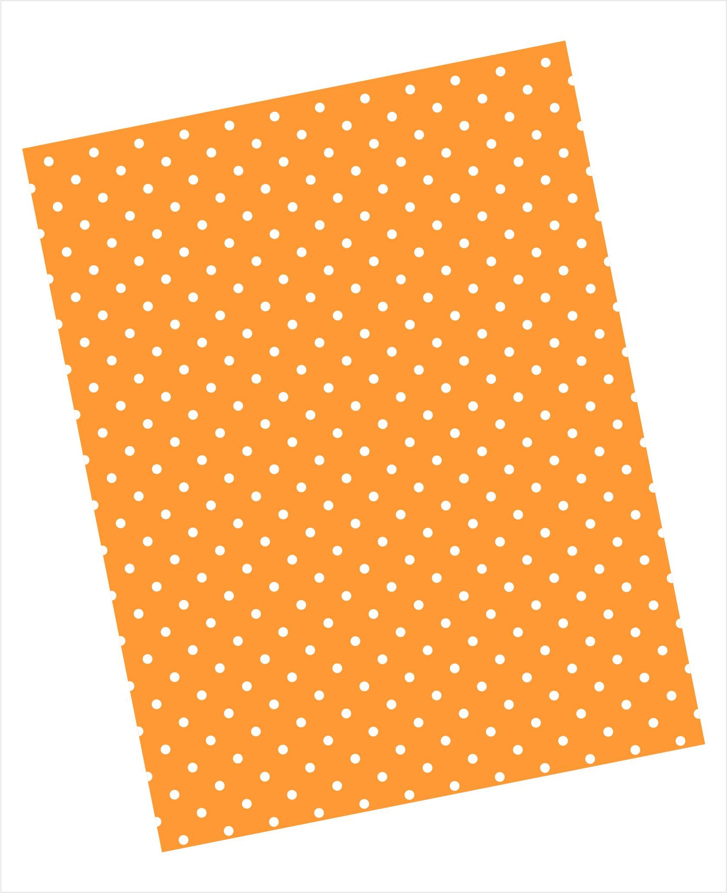 Cardstock with white swiss dots pattern on orange background