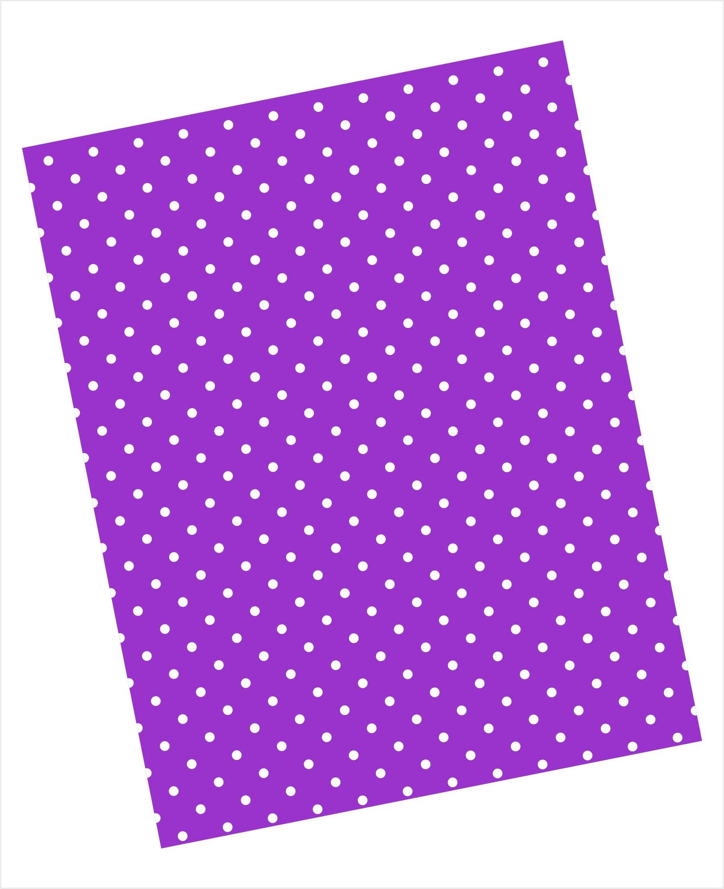 Cardstock with white swiss dots pattern on purple background
