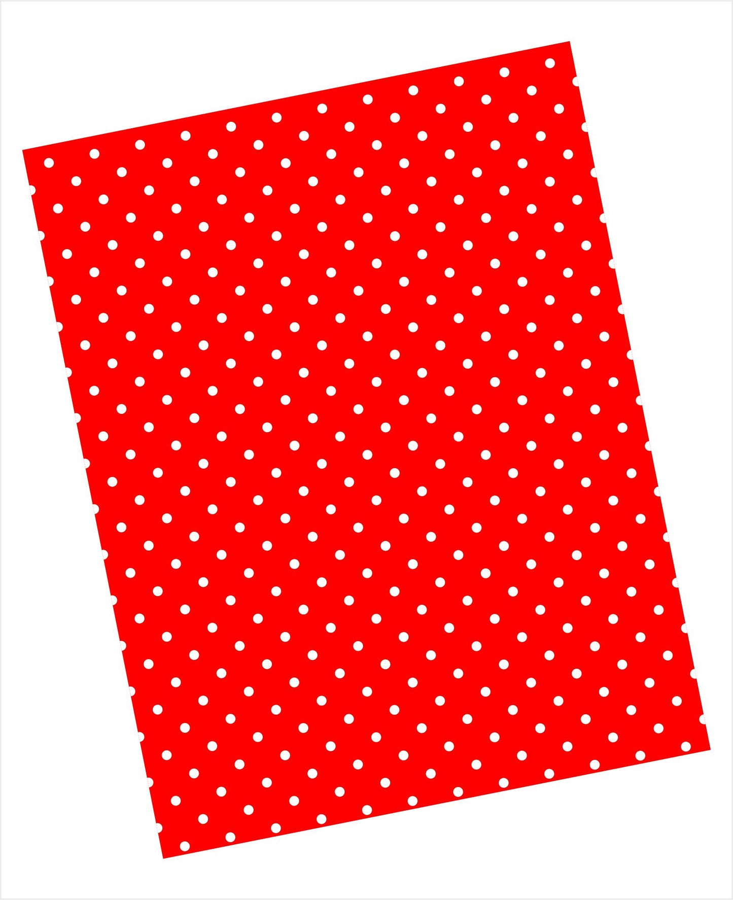Cardstock with white swiss dots pattern on red background