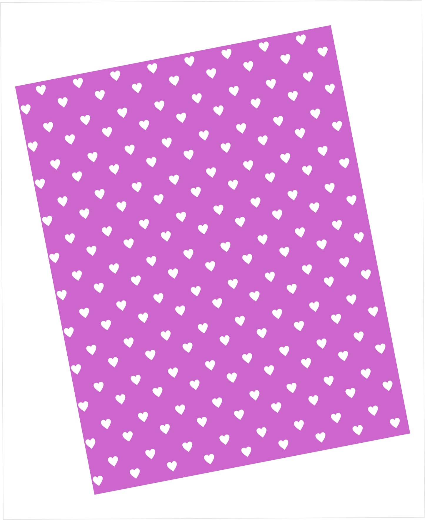 Cardstock with tiny white hearts pattern on violet background