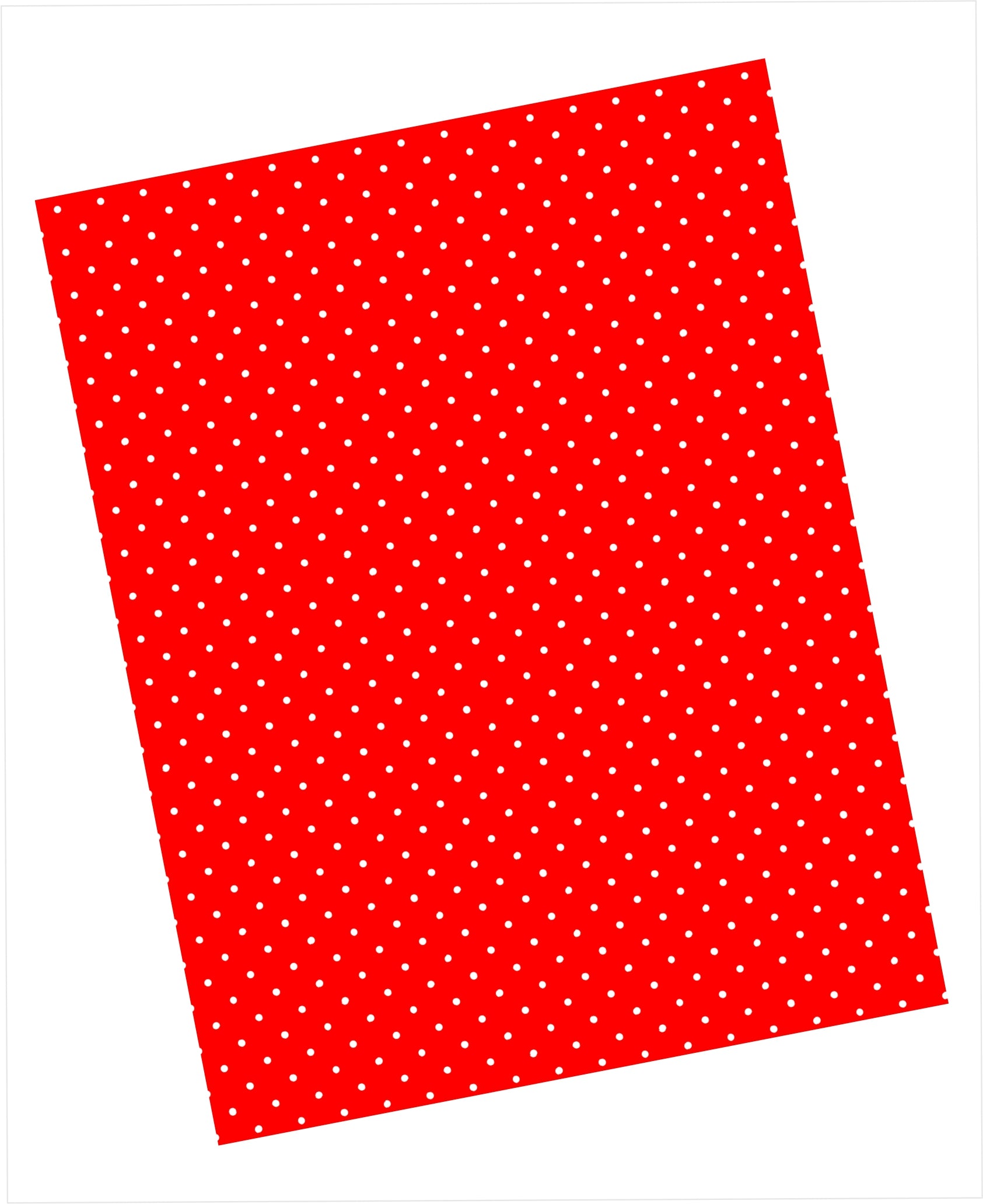 Tiny white swiss dots pattern on red