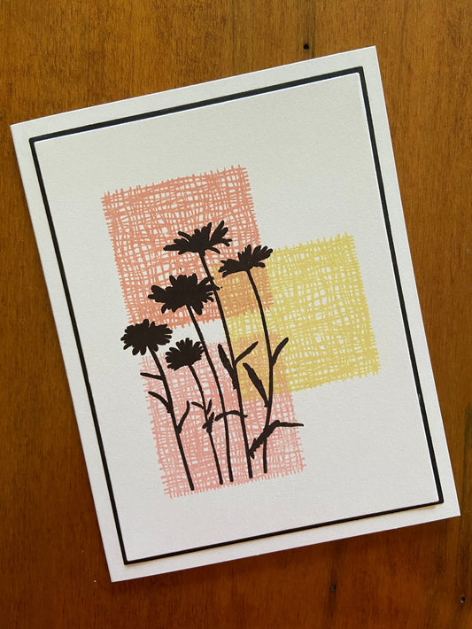 Any Occasion Card - Artisan Wildflower Silhouette Design